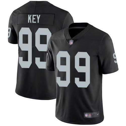 Men Oakland Raiders Limited Black Arden Key Home Jersey NFL Football #99 Vapor Untouchable Jersey->nfl t-shirts->Sports Accessory